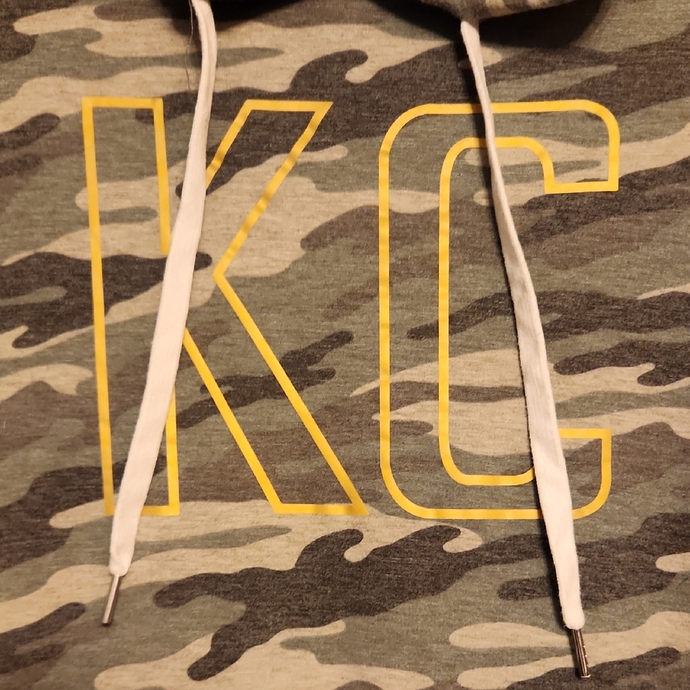 Camo Tank Top with Yellow KC Print